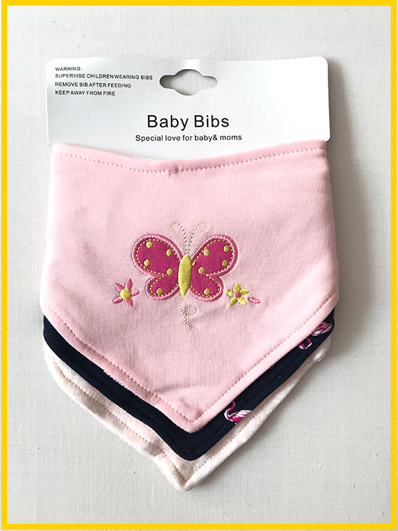 BB40-Pack of 3 Bandana Bibs